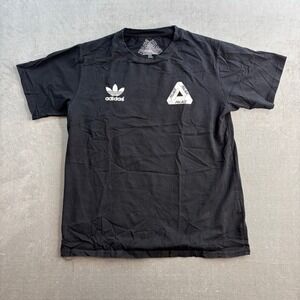 Adidas x Palace Graphic T Shirt Black Number 15 Y2K Men's XL